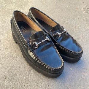 GH Bass Liana Weejuns classic loafers lug sole